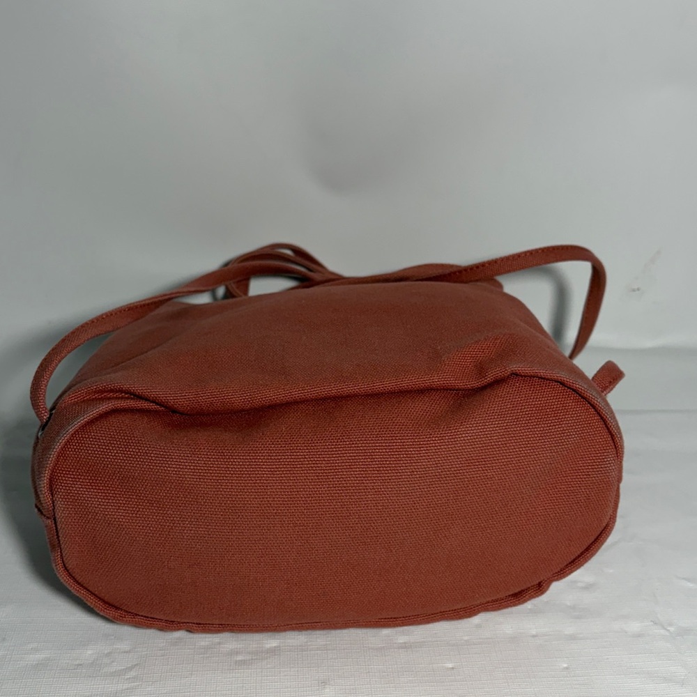 Baggu Mini Drawstring Canvas Backpack Terracotta … - image 4